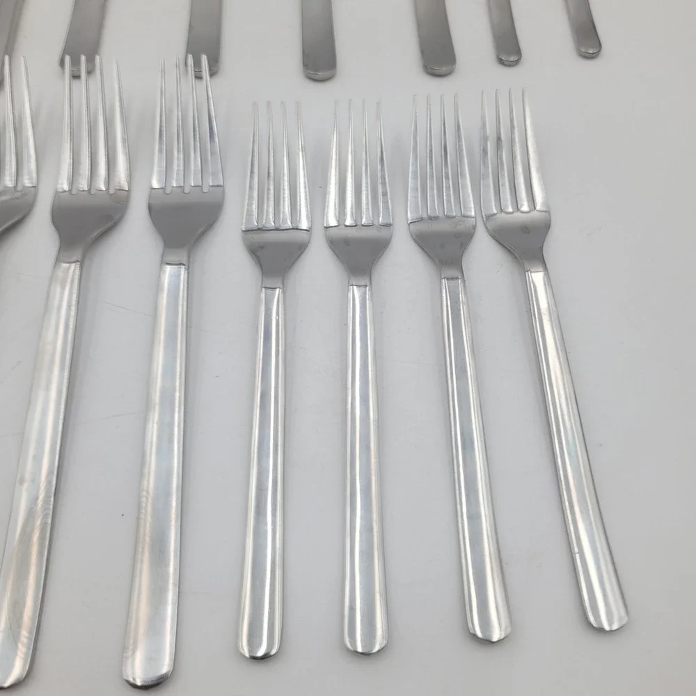 18pc IKEA Gamman  Flatware Set Stainless Steel Silverware Knives Forks Spoons